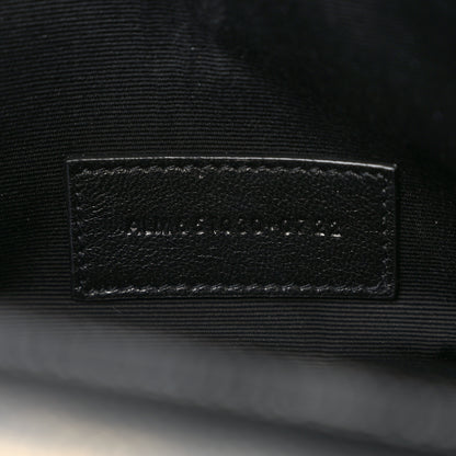 Saint Laurent Grain De Poudre Textured Mixed Matelasse Triquilt Monogram Clutch Black 7 of 11