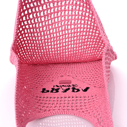 Prada Yarn Raffia Effect Crochet Logo Embroidered Shopping Tote Bag Petalo 5 of 8