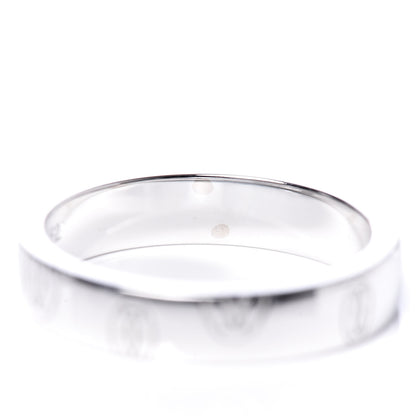 Cartier 18K White Gold 4mm Happy Birthday Band Ring 52 6 5 of 6