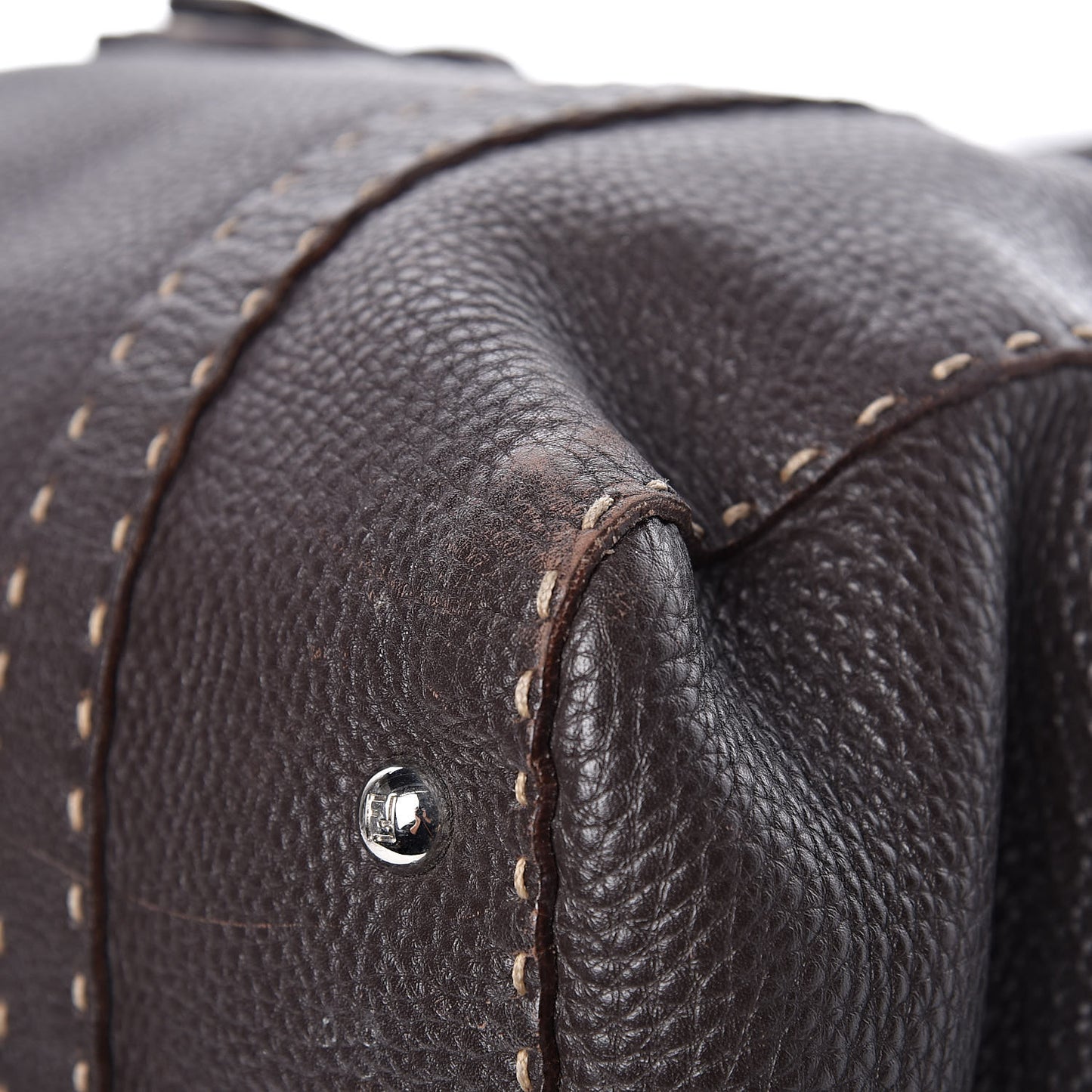 Cuoio Romano Selleria Large Linda Satchel Testa di Moro