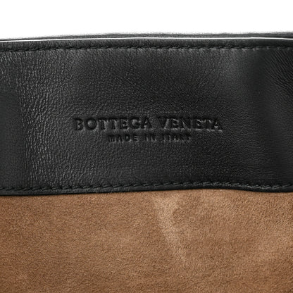 Bottega Veneta Metallic Wool Woven Patent Ayers Olimpia Knot Gold Black 7 of 10
