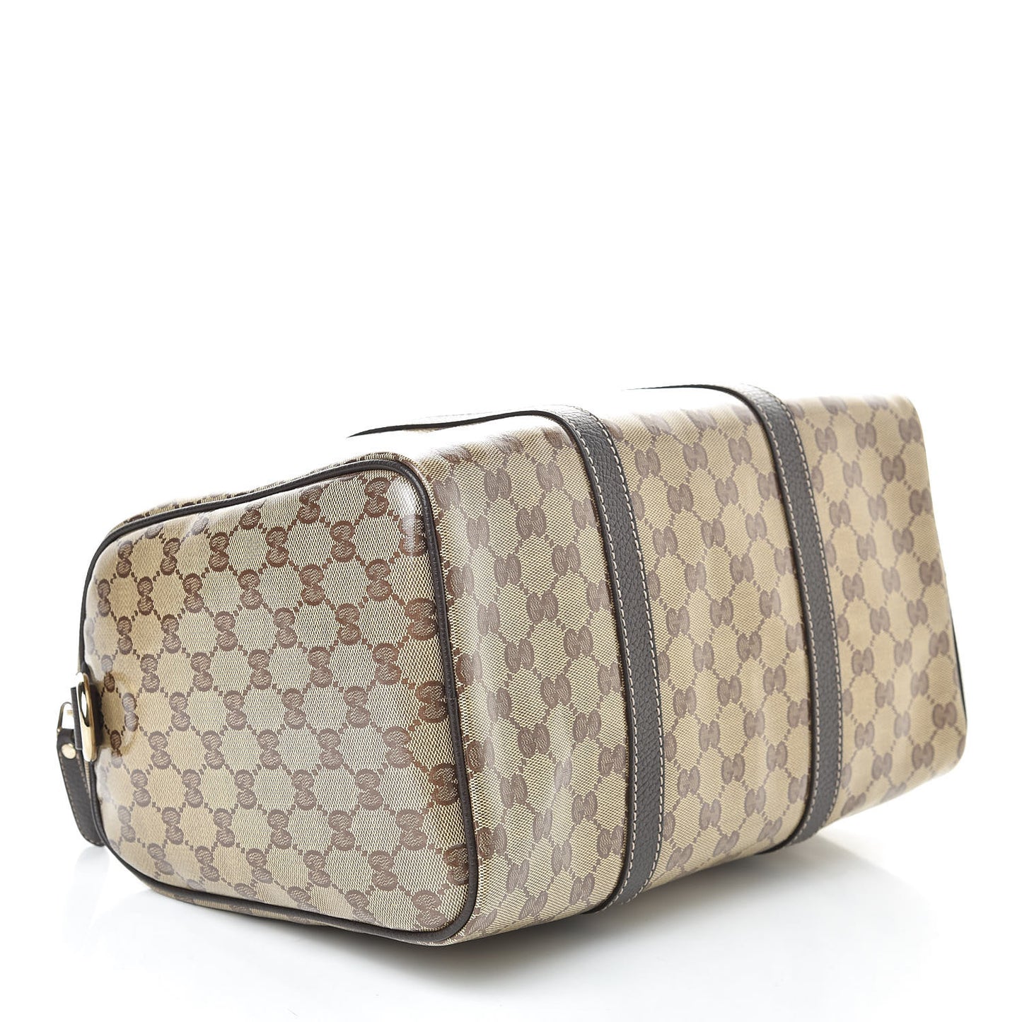 Crystal Monogram Medium Joy Boston Dark Brown