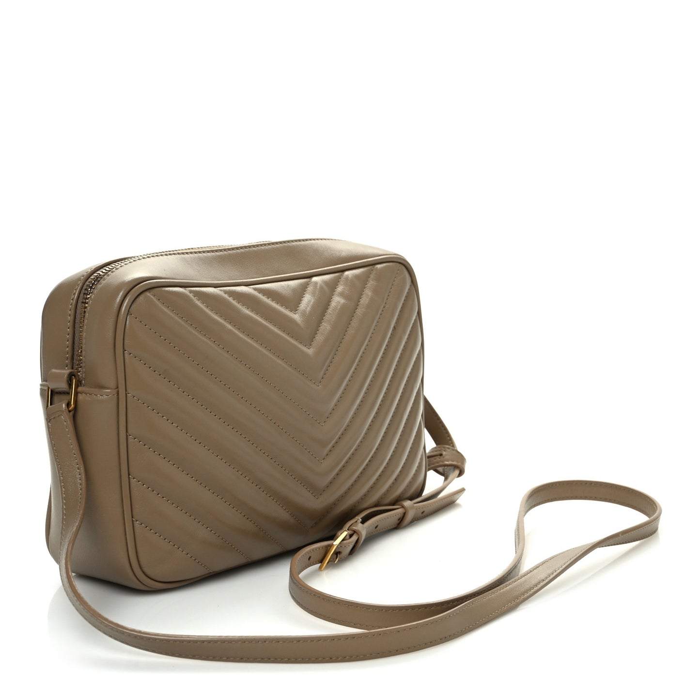 Calfskin Matelasse Monogram Lou Camera Bag Taupe