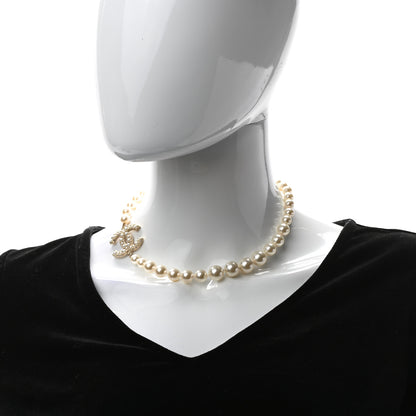 Chanel Pearl CC 100th Anniversary Necklace Light Gold 2 of 5