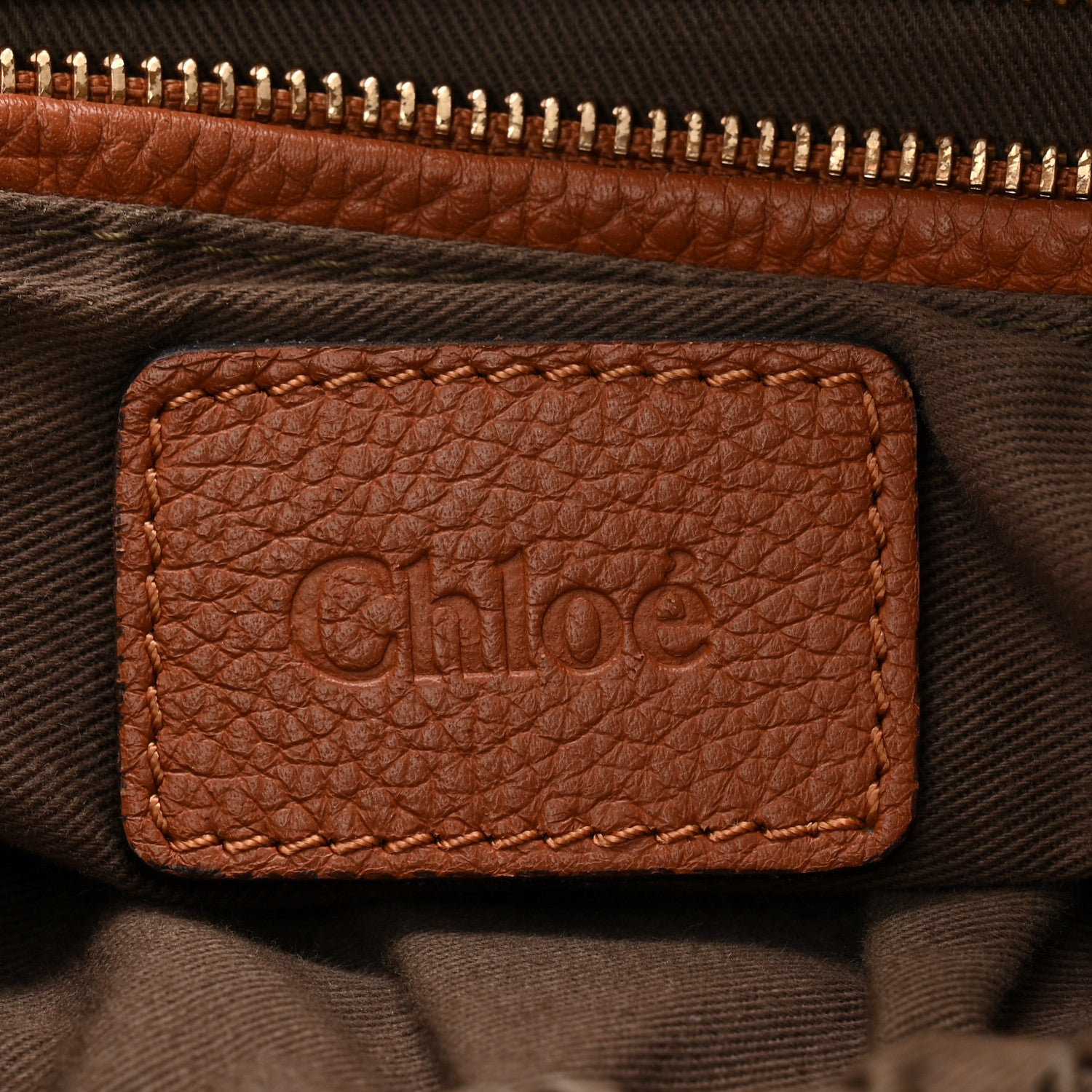 Chloe Calfskin Medium Marcie Satchel Tan 6 of 12
