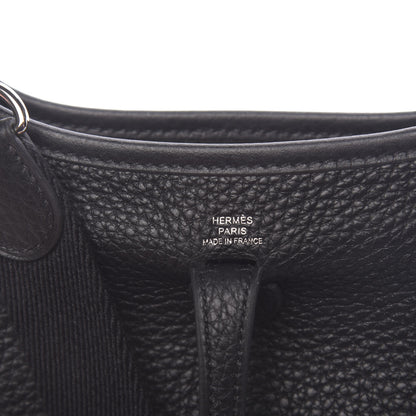 Hermes Taurillon Clemence Evelyne TPM Black 6 of 11