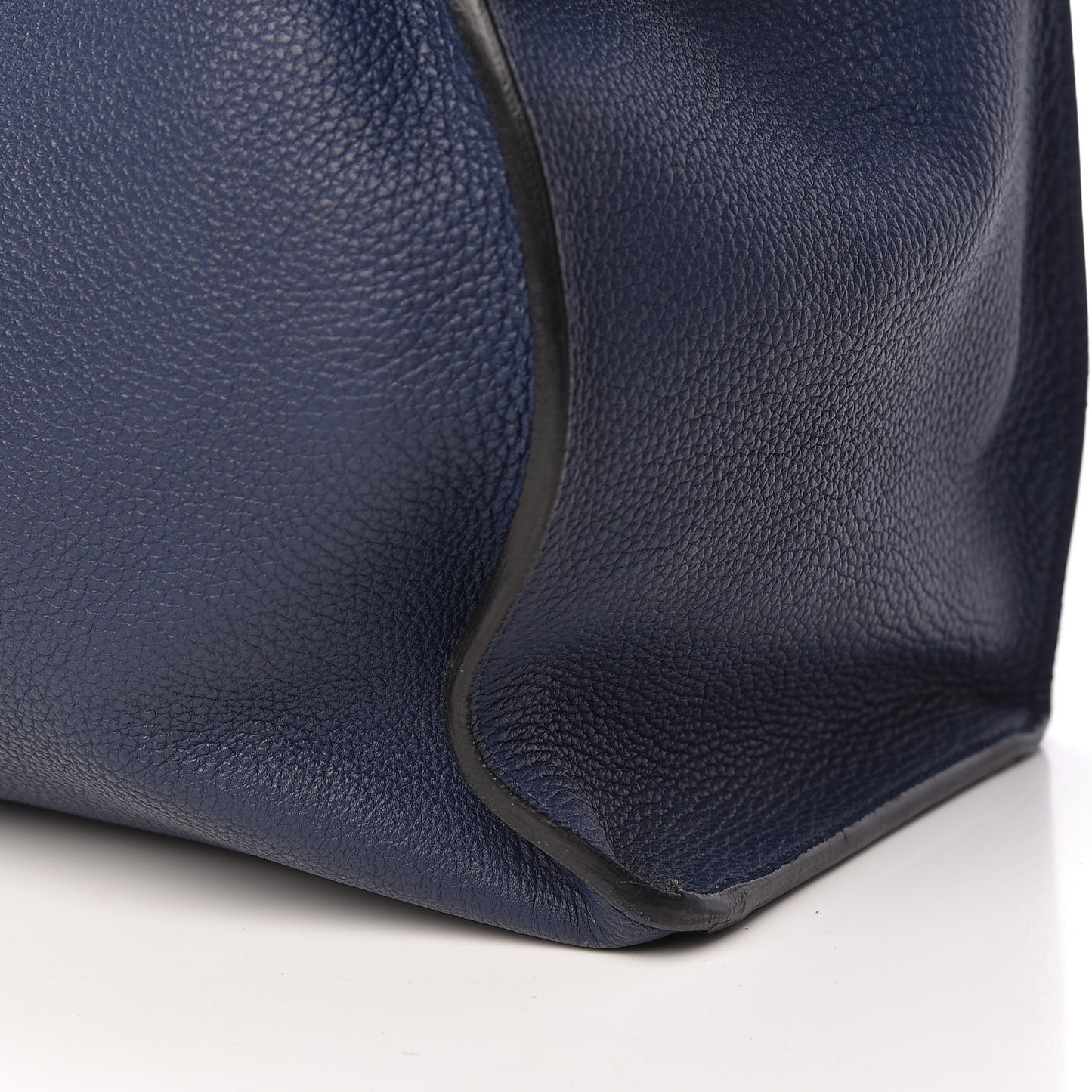 Soft Calfskin Medium Jackie Top Handle Bag Classic Blue Marine