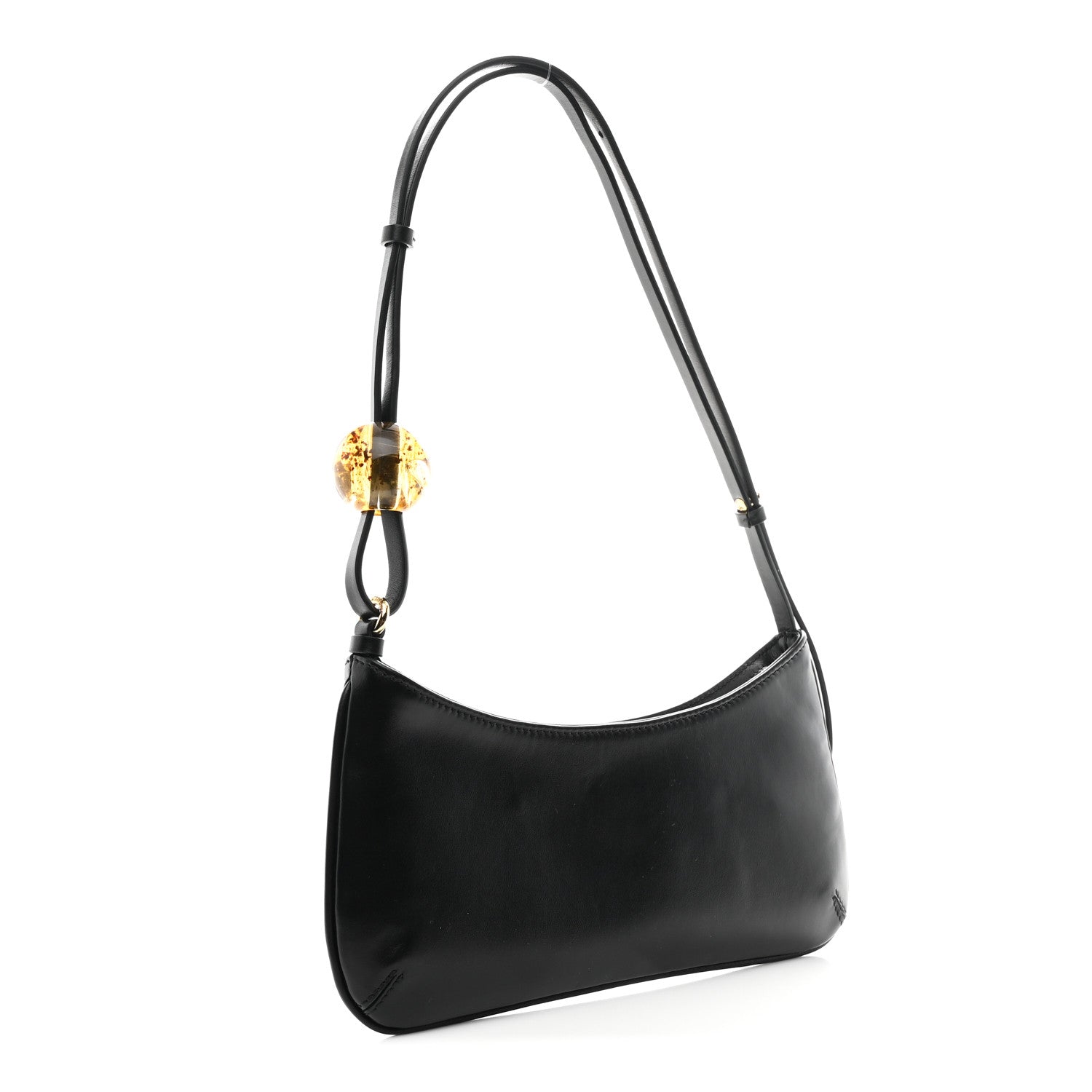 Jacquemus Smooth Calfskin Le Bisou Perle Black 3 of 9