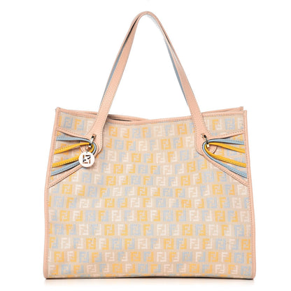 Fendi Zucchino Vitello Shopping Tote Beige Pastel Cipria 1 of 13
