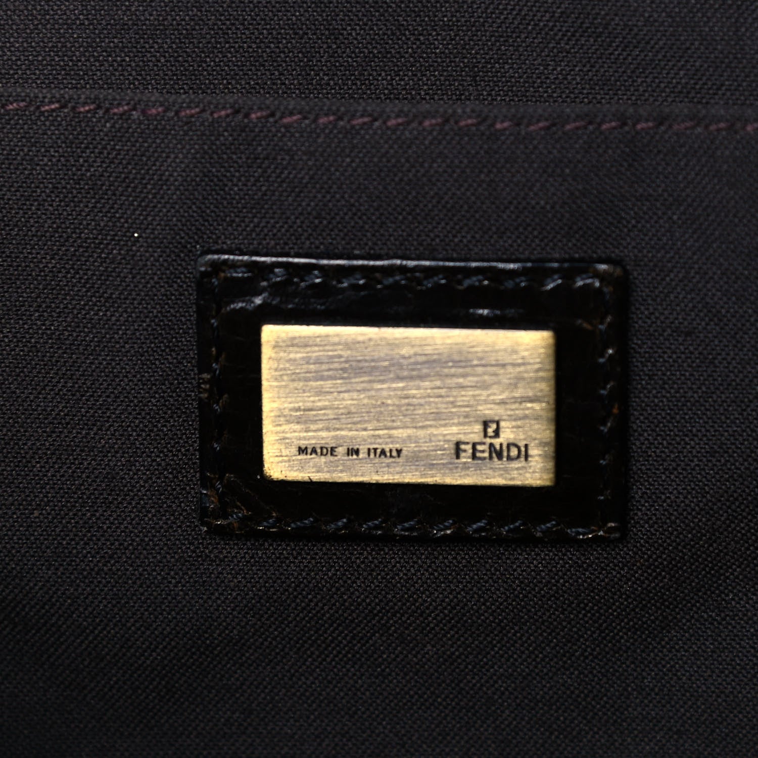 Fendi Zucca B Bis Flap Bag Tobacco Castagna 5 of 8