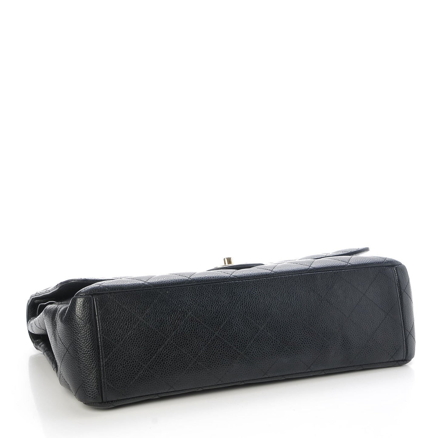 Caviar Quilted Maxi Double Flap Black