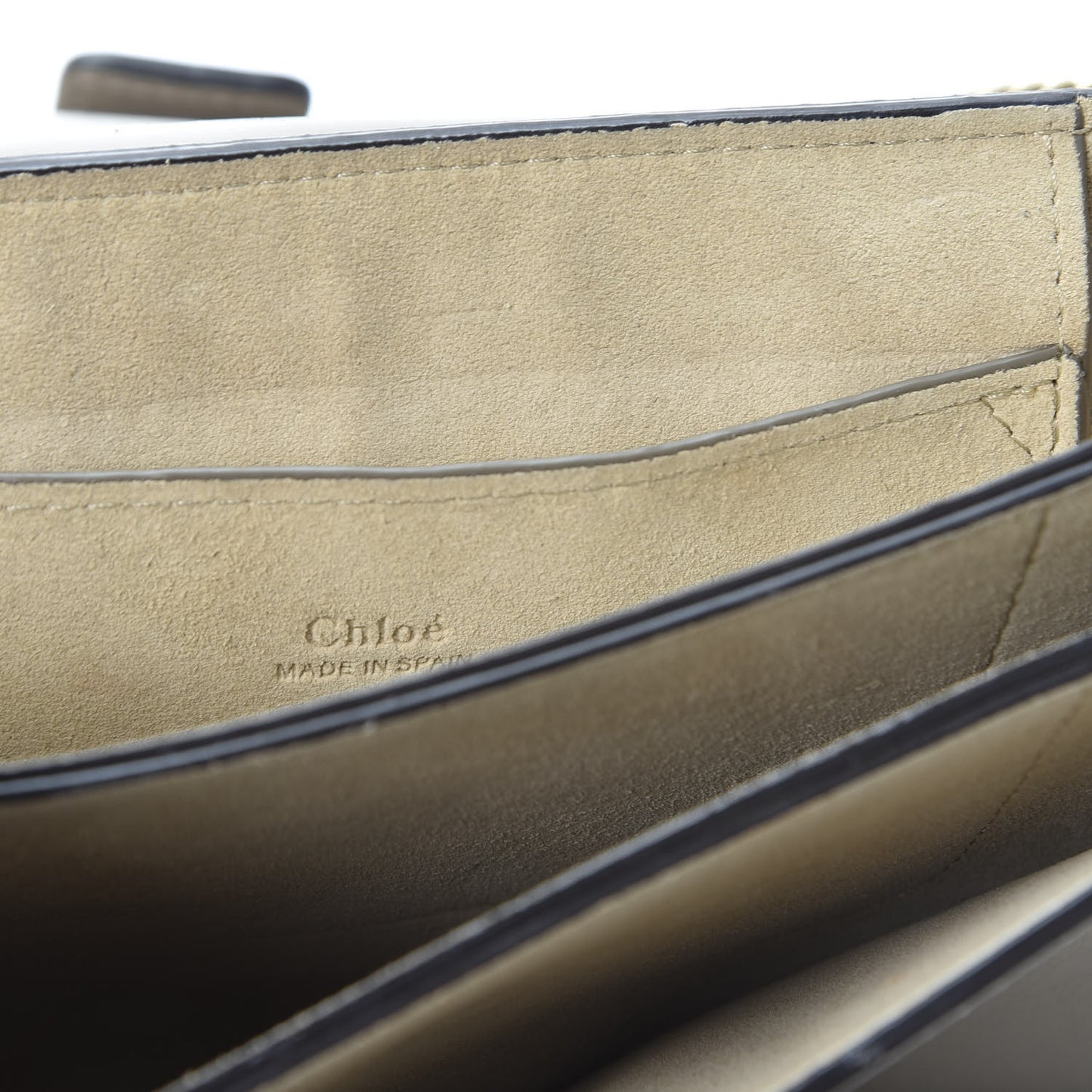 Suede Calfskin Small Faye Shoulder Bag Motty Grey