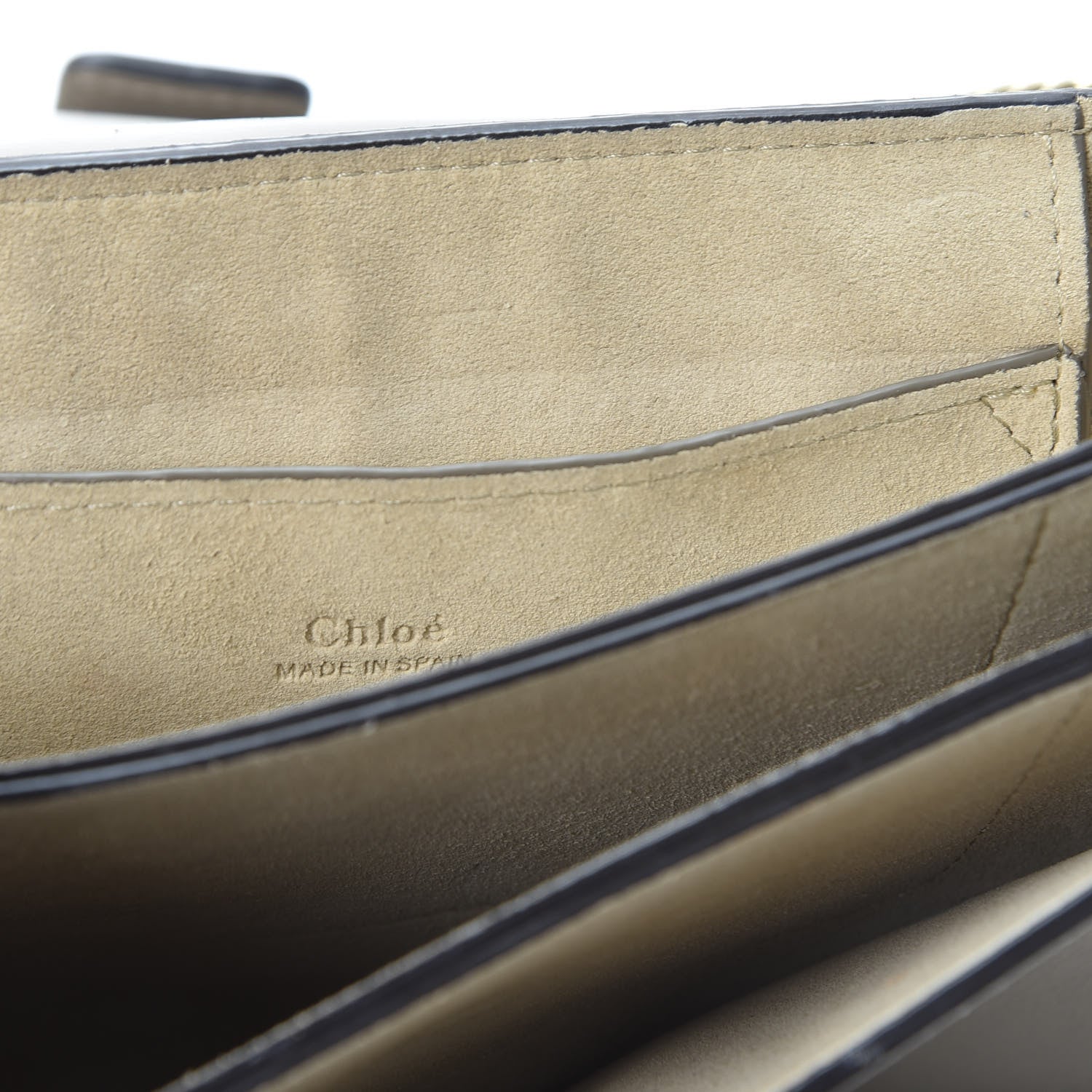 Chloe Suede Calfskin Small Faye Shoulder Bag Motty Grey 7 of 11