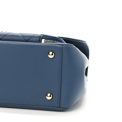 Chanel Caviar Quilted Large Business Affinity Flap Blue 10 of 11