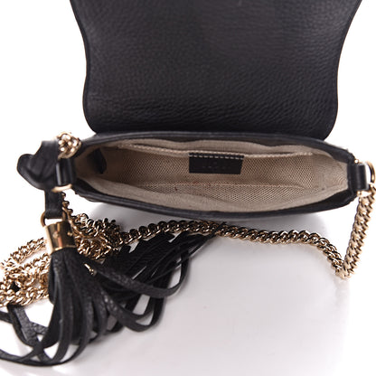 Gucci Pebbled Calfskin Small Soho Flap Crossbody Black 5 of 10
