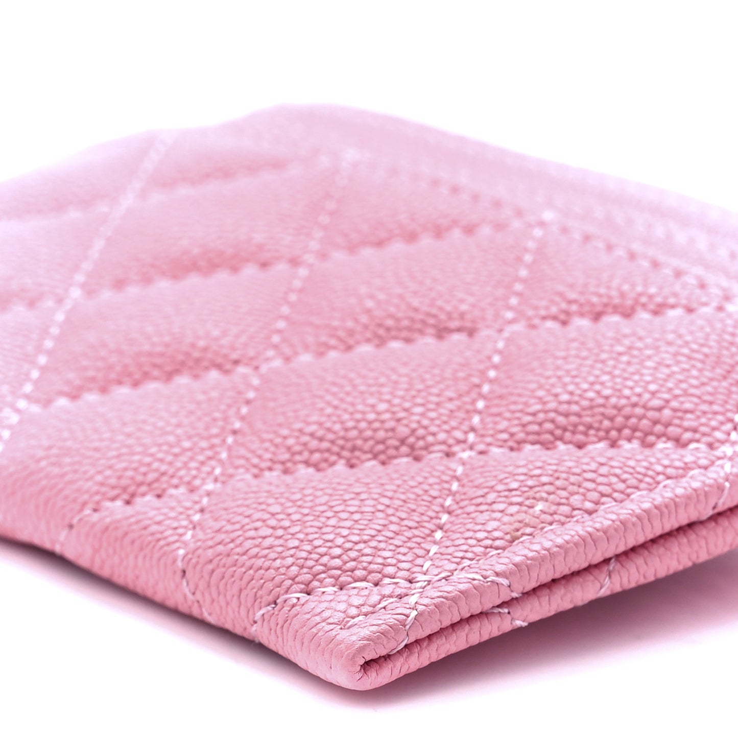 Caviar Quilted Boy Card Holder Pink
