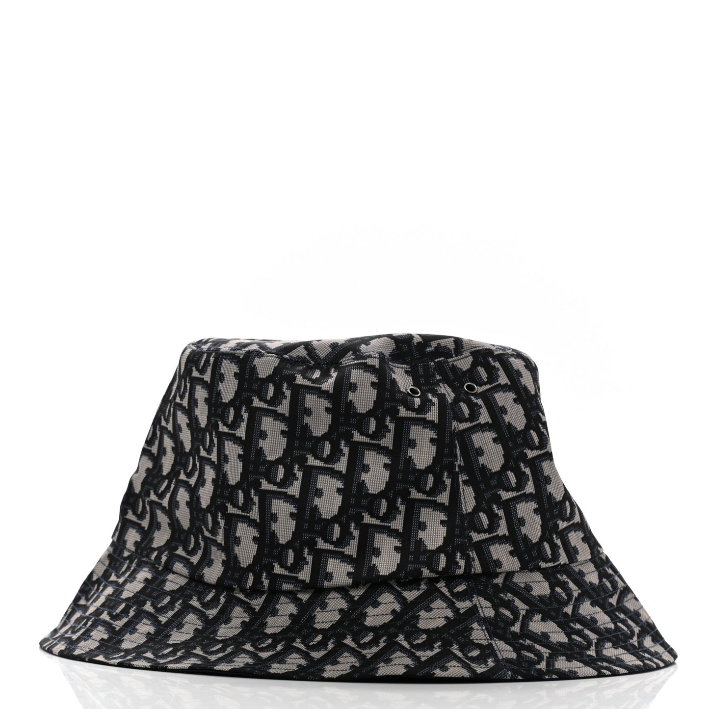 Polyester Cotton Oblique Teddy-D Brim Bucket Hat 58 Black