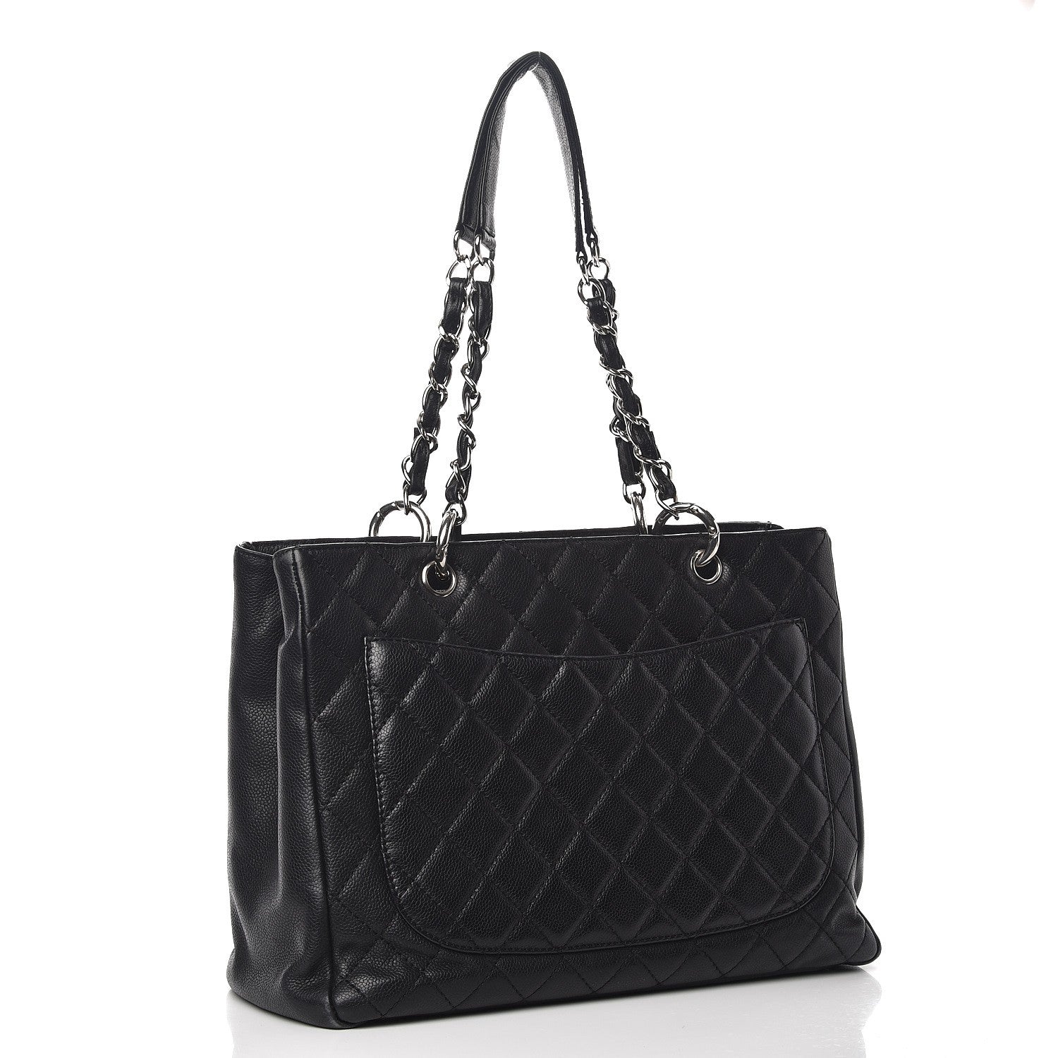 Chanel Caviar Quilted Grand Shopping Tote GST Black 3 of 14