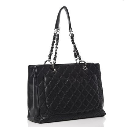 Chanel Caviar Quilted Grand Shopping Tote GST Black 3 of 14