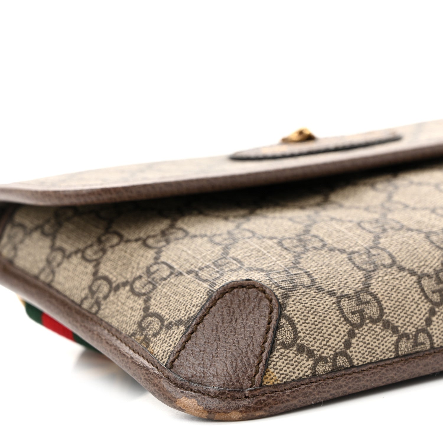 Gucci GG Supreme Monogram Neo Vintage Web Belt Bag Brown 9 of 11