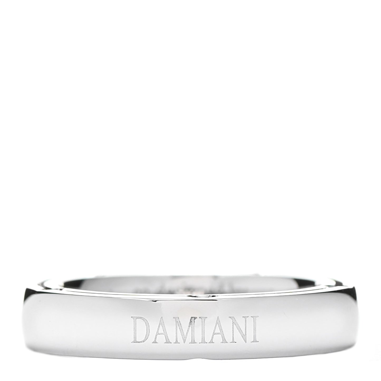 X BRAD PITT 18K White Gold Diamond D.Side Band Ring 50 5.5