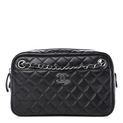 Chanel Lambskin Quilted Camera Case Black 1 of 10