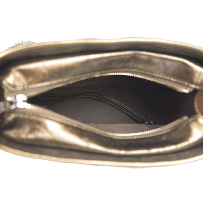 Chanel Metallic Calfskin Chevron Quilted Small Gabrielle Hobo Gold 5 of 10