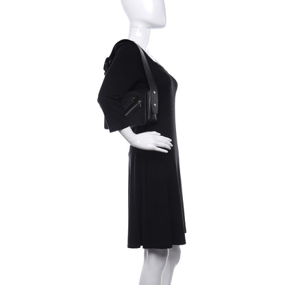Celine Natural Calfskin Medium Biker Case Shoulder Bag Black Sunflower 2 of 9