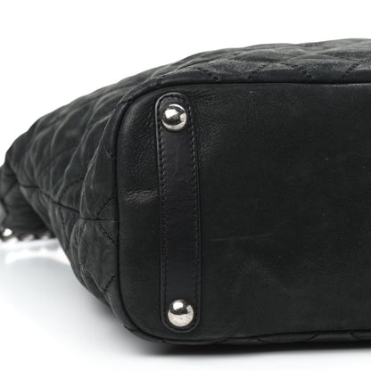 Chanel Iridescent Calfskin Quilted In The Mix Shopping Tote Black 6 of 9