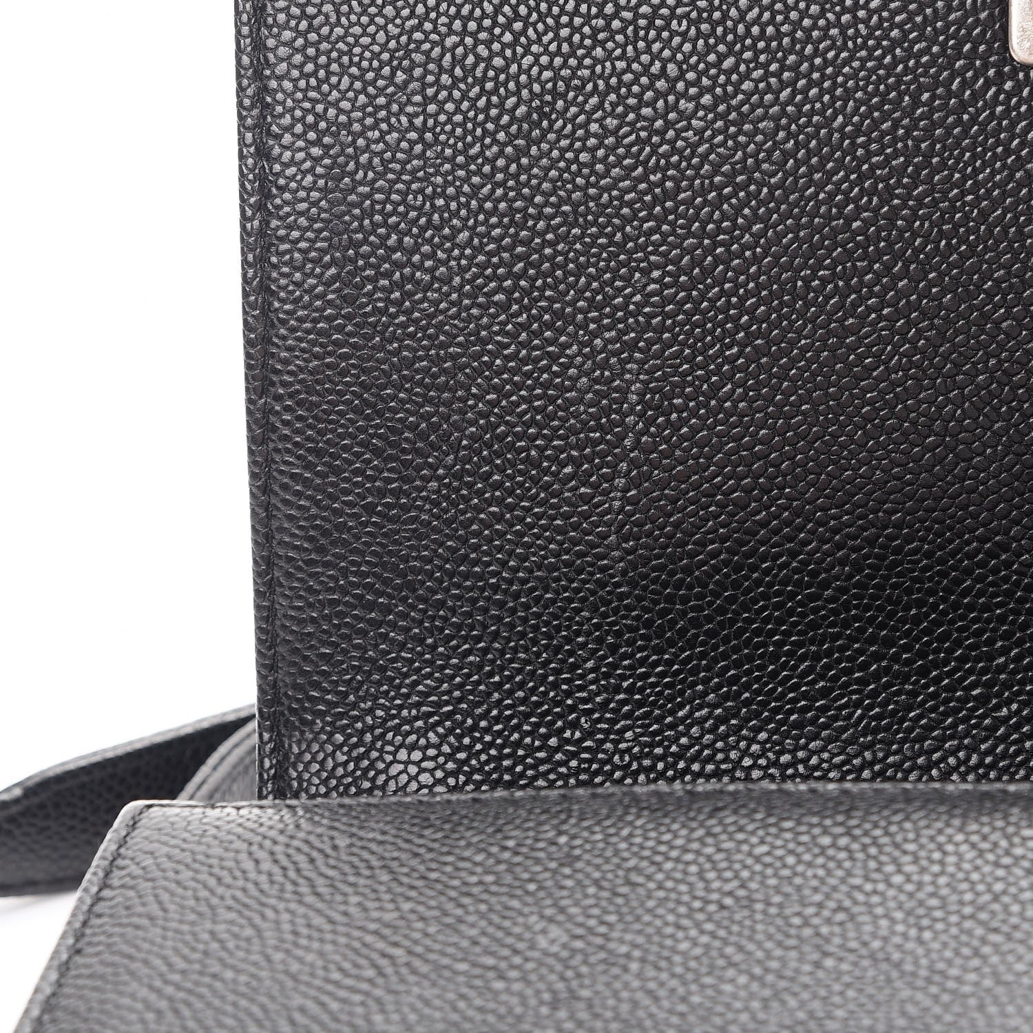 Chanel Caviar Quilted Medium Boy Flap Black 18 of 19