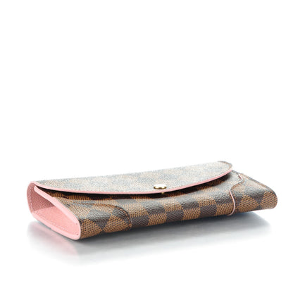 Louis Vuitton Damier Ebene Caissa Wallet Rose Ballerine 4 of 7