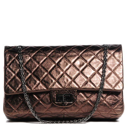 Chanel Calfskin 2.55 Reissue 227 Flap Metallic Bronze 1 of 8