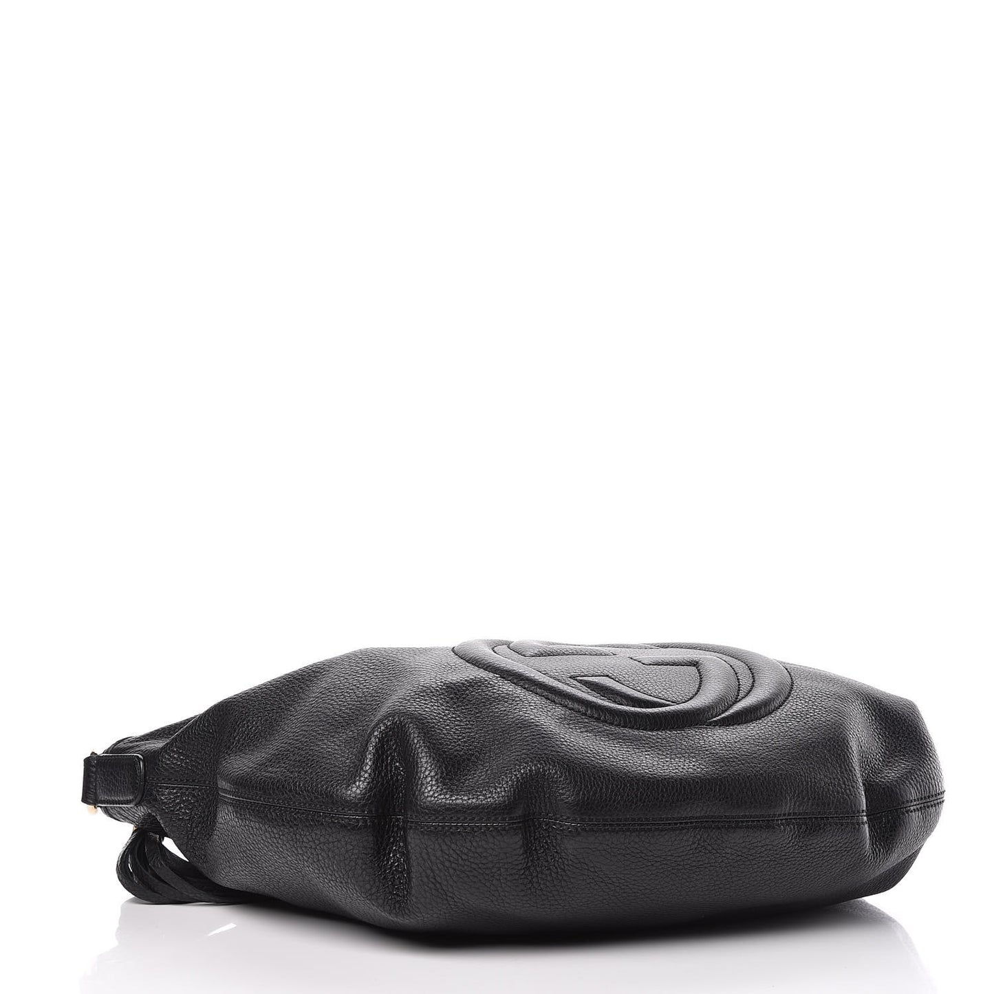 Pebbled Calfskin Medium Soho Hobo Black