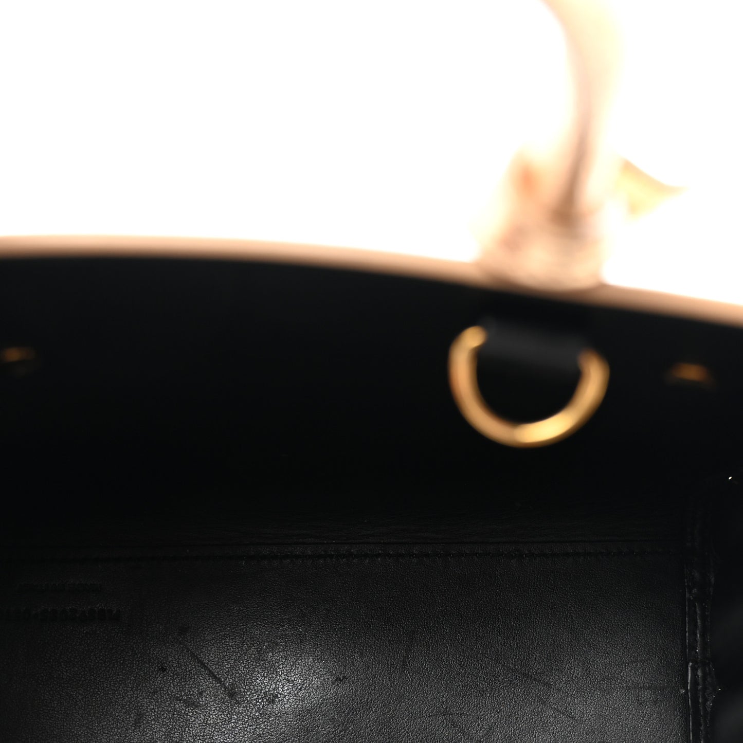 Metallic Calfskin Lizard Embossed Nano Sac De Jour Gold