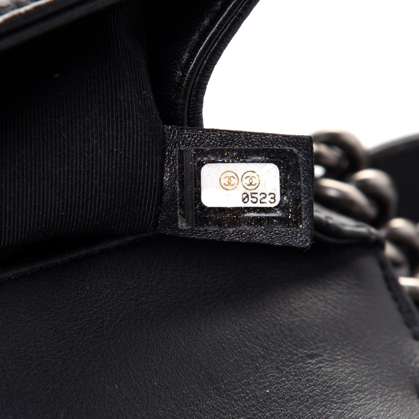 Faded Calfskin Quilted Medium Studded Boy Flap Black