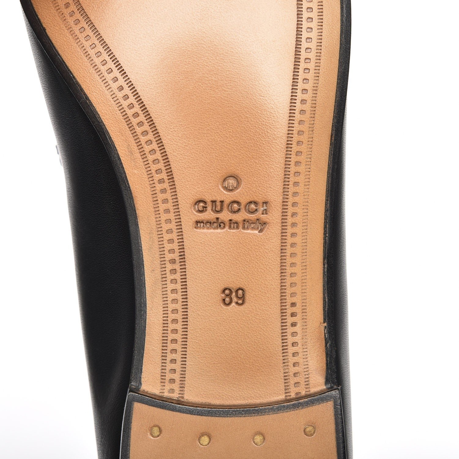 Gucci Calfskin Jordaan Loafers 39 Black 6 of 9