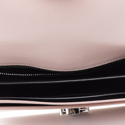 Saint Laurent Grain De Poudre Monogram Cassandra Clasp Bag Pale Pink 4 of 4