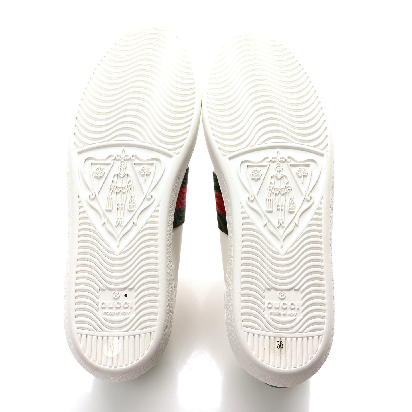X DISNEY Calfskin Miro Soft Web Donald Duck Womens Ace Sneakers 36 White New Shamarock