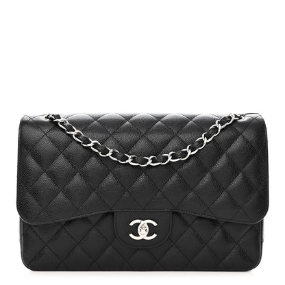 Chanel Caviar Quilted Jumbo Double Flap Black 1 of 12