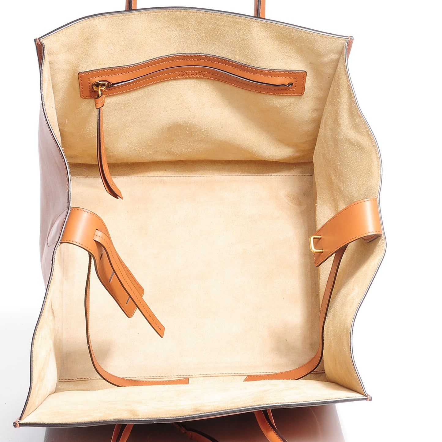 Natural Calfskin Medium Phantom Luggage Tan