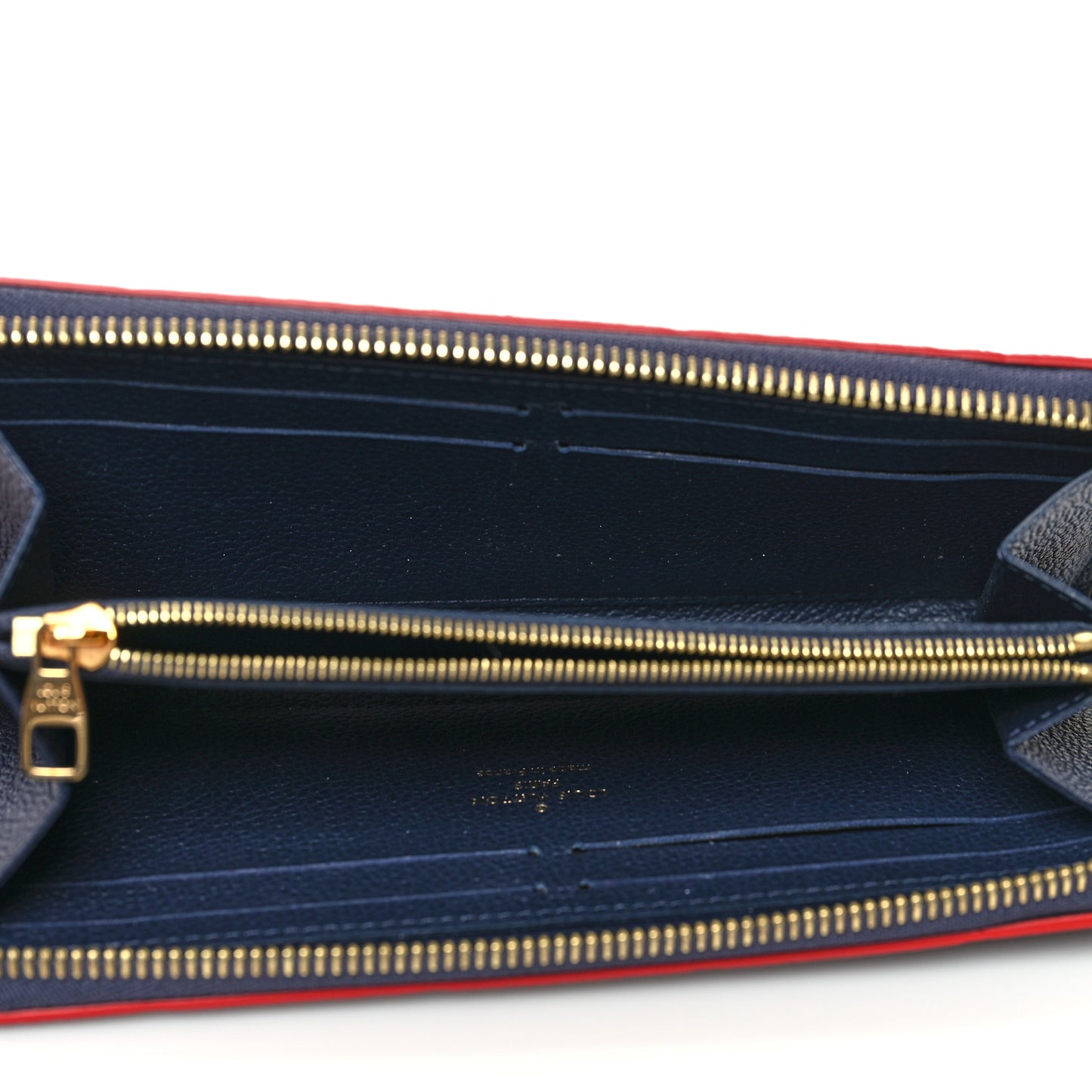Empreinte Clemence Wallet Marine Rouge