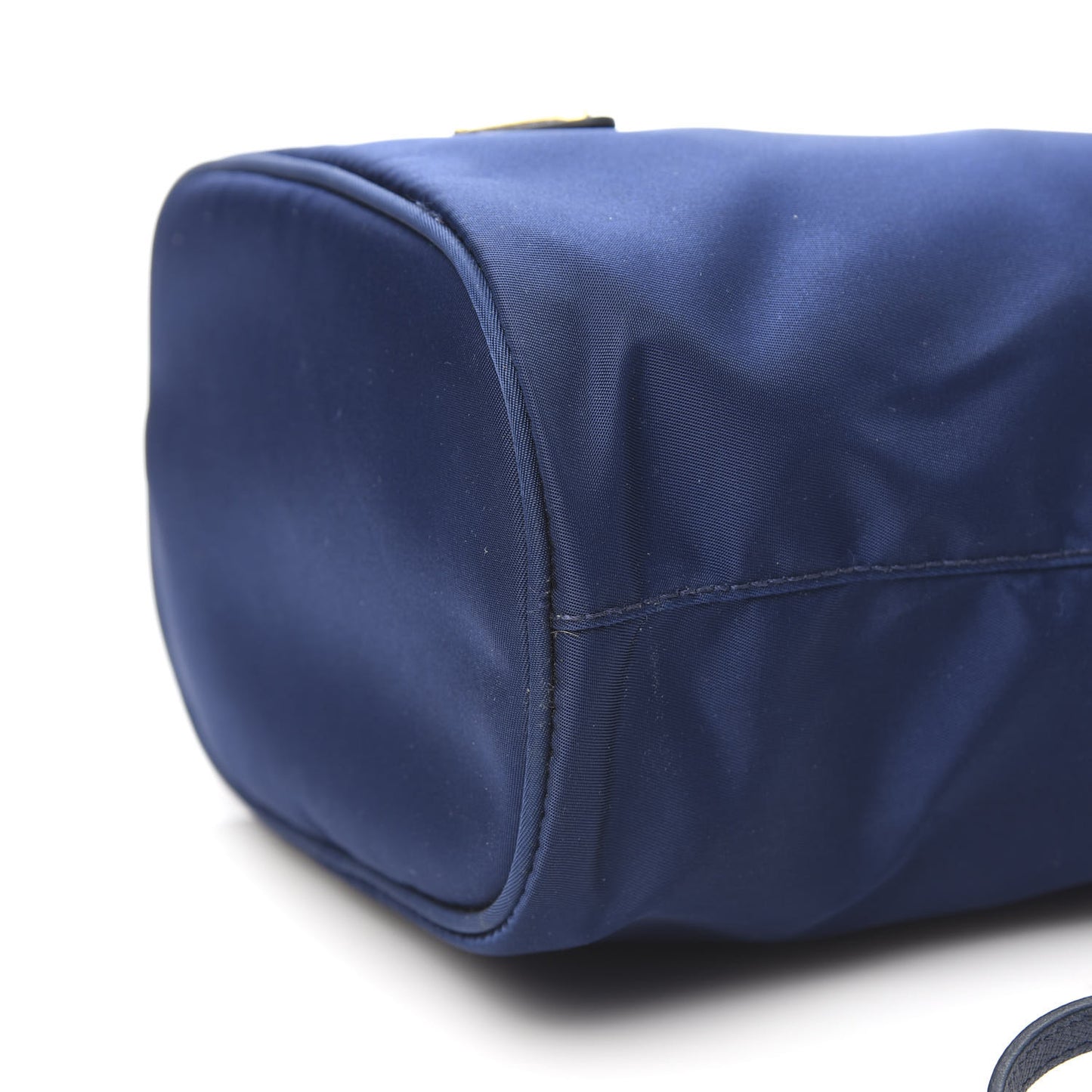 Saffiano Tessuto Nylon Bucket Wristlet Royal