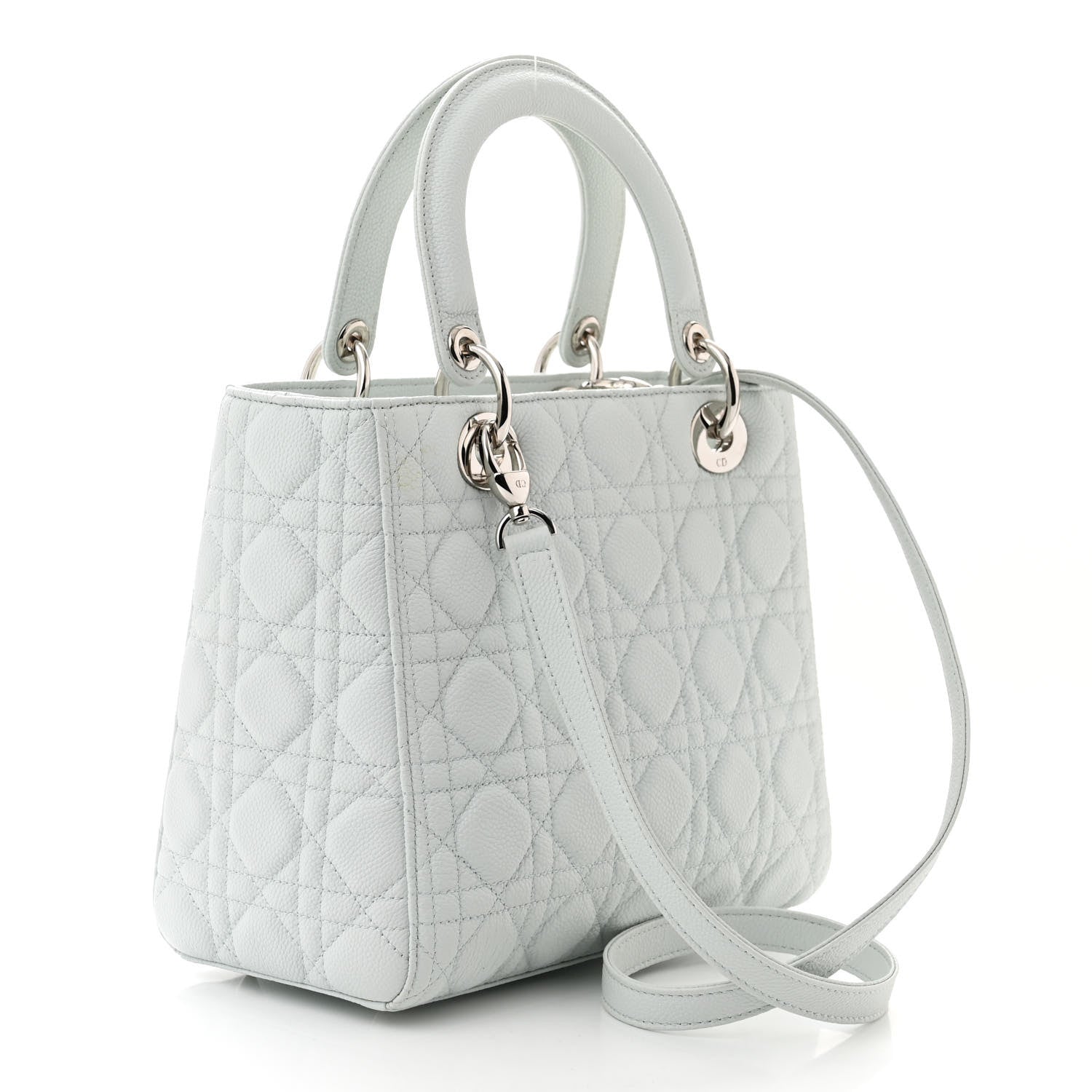 Christian Dior Grained Calfskin Cannage Medium Lady Dior 3 of 11