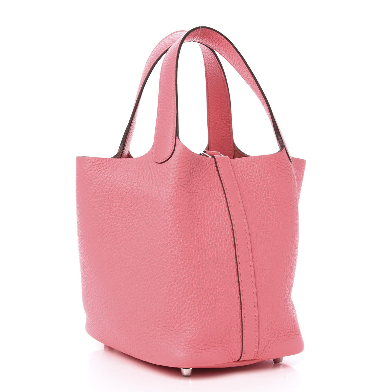 Hermes Taurillon Clemence Picotin Lock 18 PM Rose Azalee 3 of 11