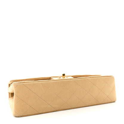 Chanel Lambskin Quilted Medium Double Flap Beige 4 of 14