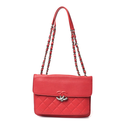 Chanel Caviar Quilted Small CC Box Top Flap Red 1 of 11