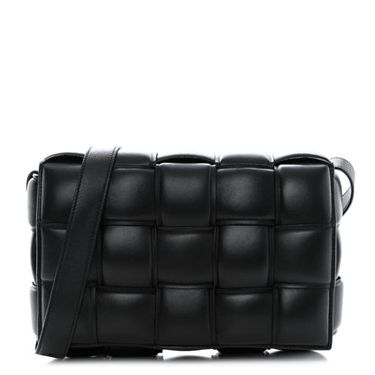 Bottega Veneta Nappa Maxi Intreccio Padded Cassette Crossbody Bag Black 1 of 15