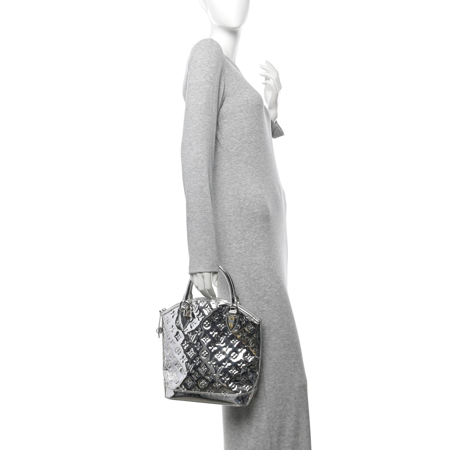 Louis Vuitton Monogram Miroir Lockit Silver 2 of 11