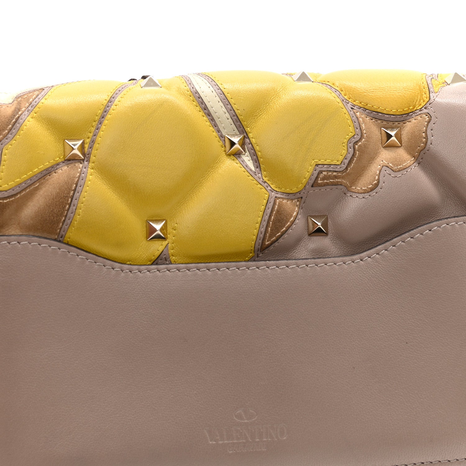 Valentino Garavani Nappa Suede Flower Embroidered Medium Candystud Crossbody Poudre Multicolor 12 of 14