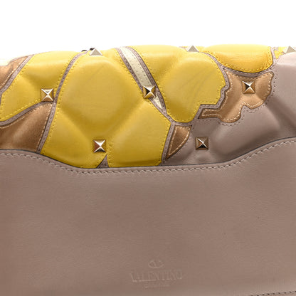 Valentino Garavani Nappa Suede Flower Embroidered Medium Candystud Crossbody Poudre Multicolor 12 of 14